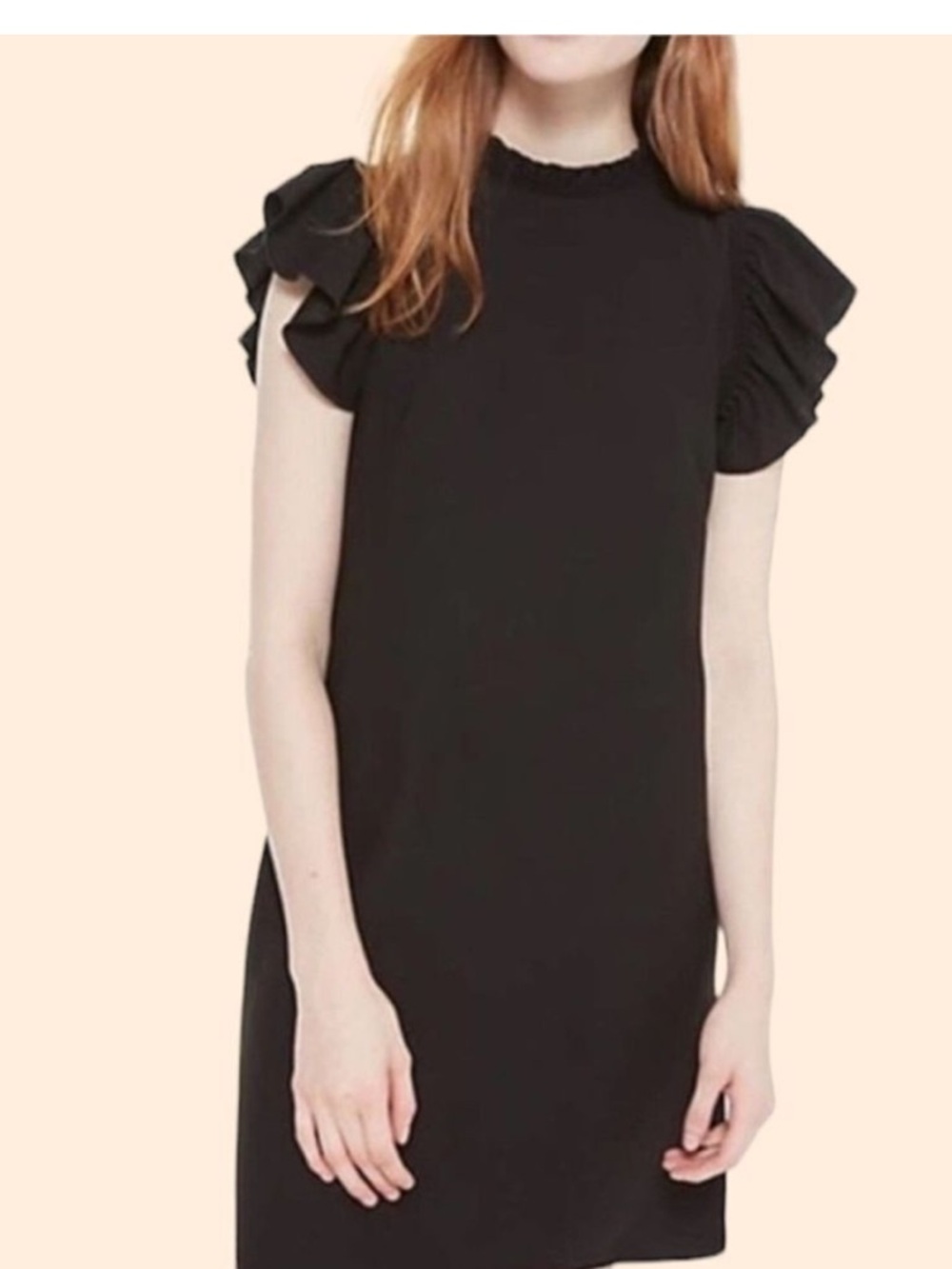 Kate Spade Black Ruffle Mini Dress